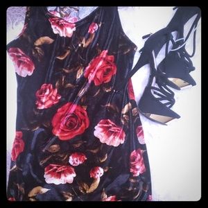 Bundle deal flower dress suede manette